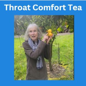 throat comfort tea video blog with Patricia Becker